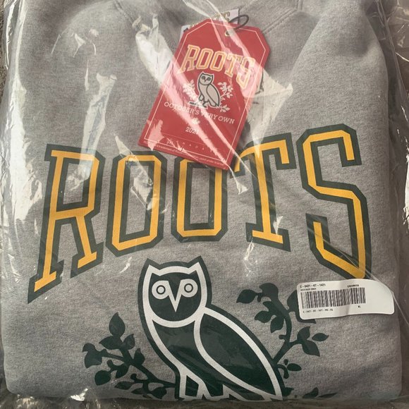 OVO x Roots Grey Crewneck (October's Very Own) brand new with tags - Picture 1 of 6